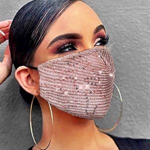 Pink Sequin Mask/ Rose Gold 🌟2/$20🌟